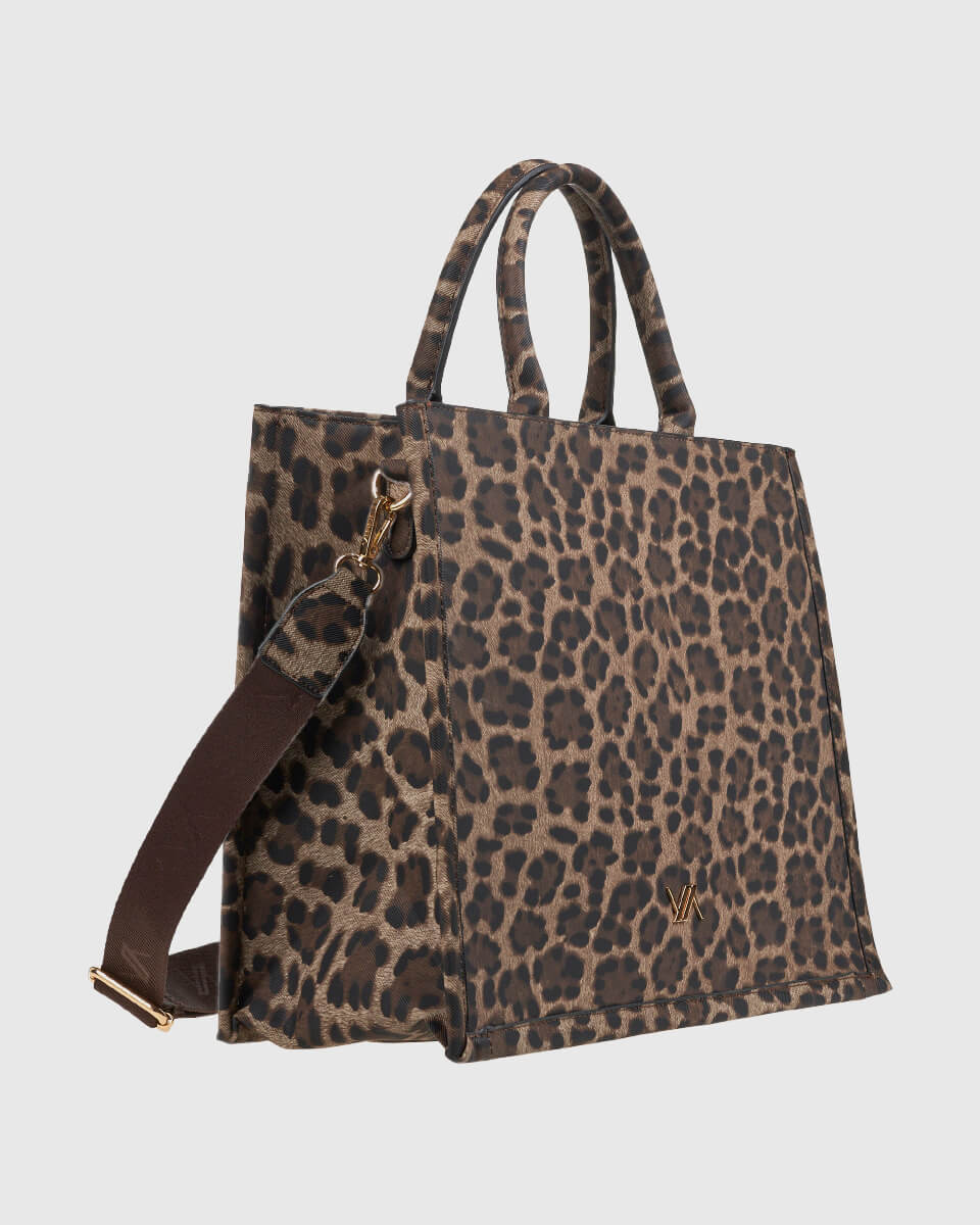 VERDE ΓΥΝΑΙΚΕΙΑ ΤΣΑΝΤΑ ΧΕΙΡΟΣ 16-0008183 ANIMAL PRINT ΚΑΦΕ