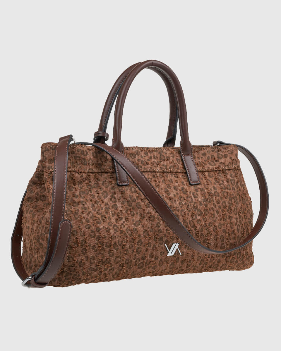 VERDE ΓΥΝΑΙΚΕΙΑ ΤΣΑΝΤΑ ΧΕΙΡΟΣ 16-0008237  ΚΙΝ ANIMAL PRINT