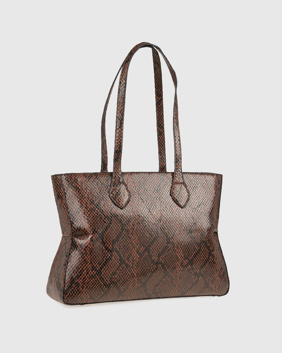 VERDE ΓΥΝΑΙΚΕΙΑ ΤΣΑΝΤΑ ΩΜΟΥ 16-0008239 ANIMAL PRINT ΚΑΦΕ