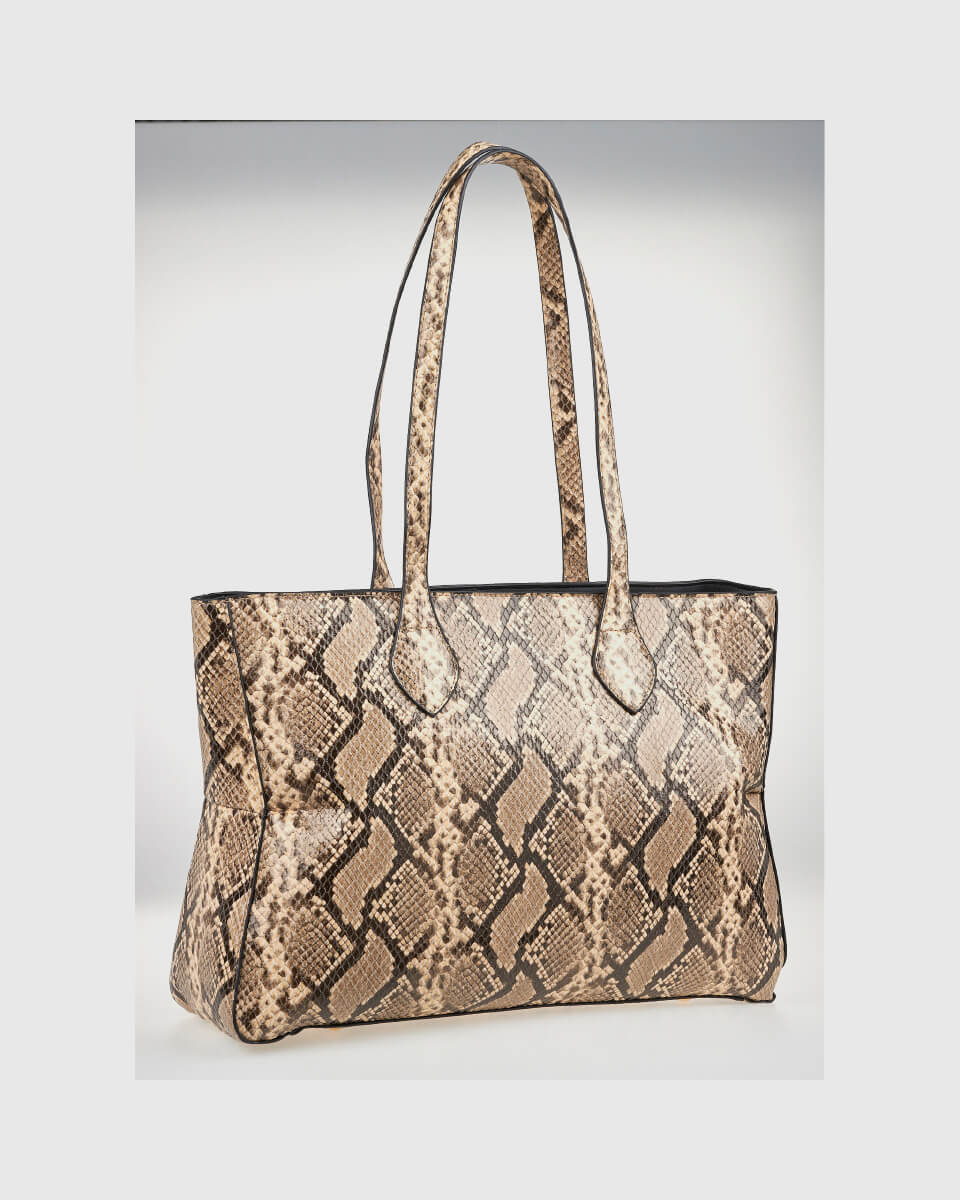 VERDE ΓΥΝΑΙΚΕΙΑ ΤΣΑΝΤΑ ΩΜΟΥ 16-0008239 ANIMAL PRINT ΜΠΕΖ