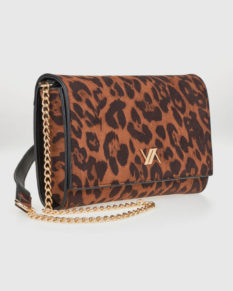 VERDE ΓΥΝΑΙΚΕΙΑ ΤΣΑΝΤΑ ΧΙΑΣΤΙ 16-0008298  ANIMAL PRINT ΚΑΦΕ