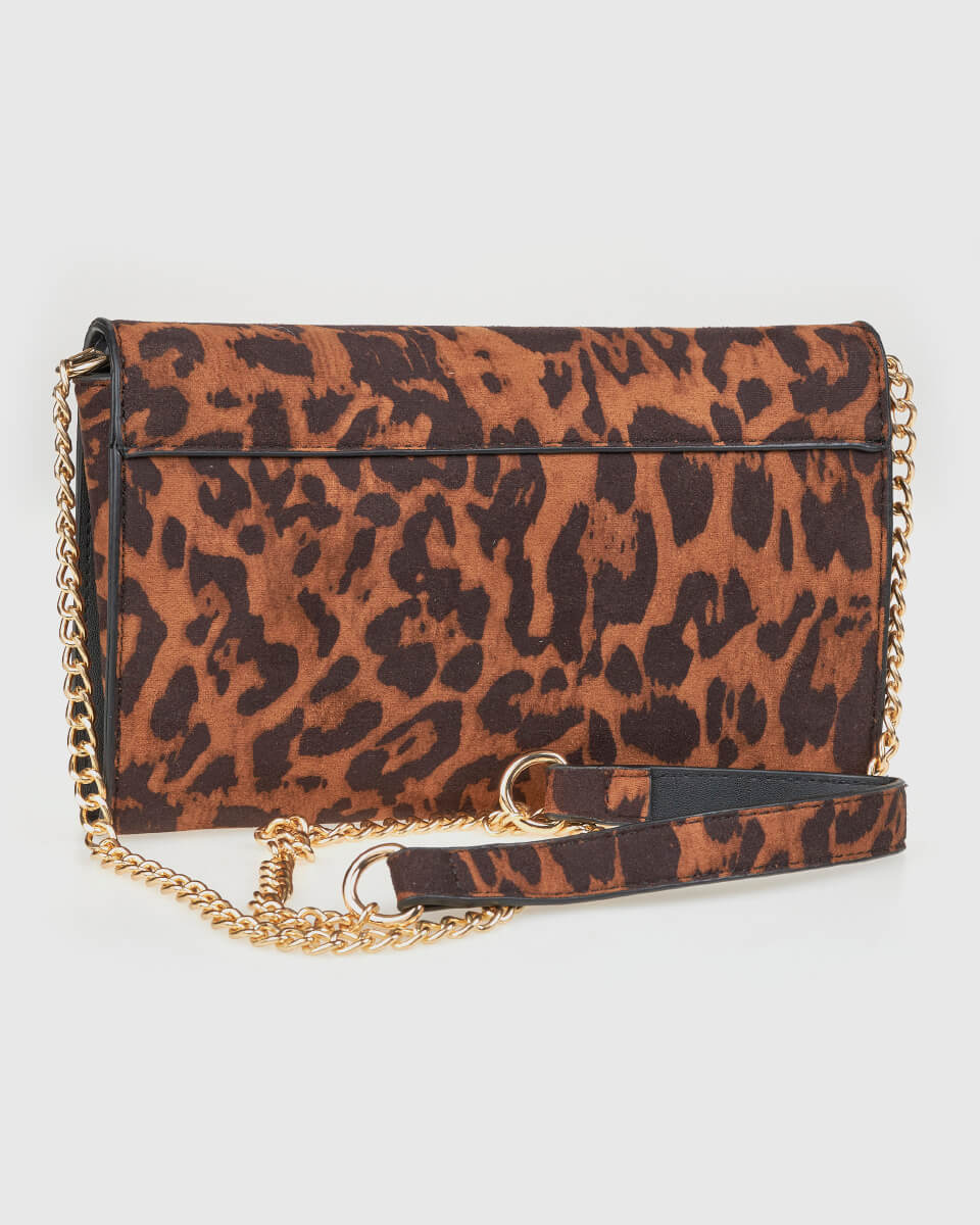 VERDE ΓΥΝΑΙΚΕΙΑ ΤΣΑΝΤΑ ΧΙΑΣΤΙ 16-0008298  ANIMAL PRINT ΚΑΦΕ