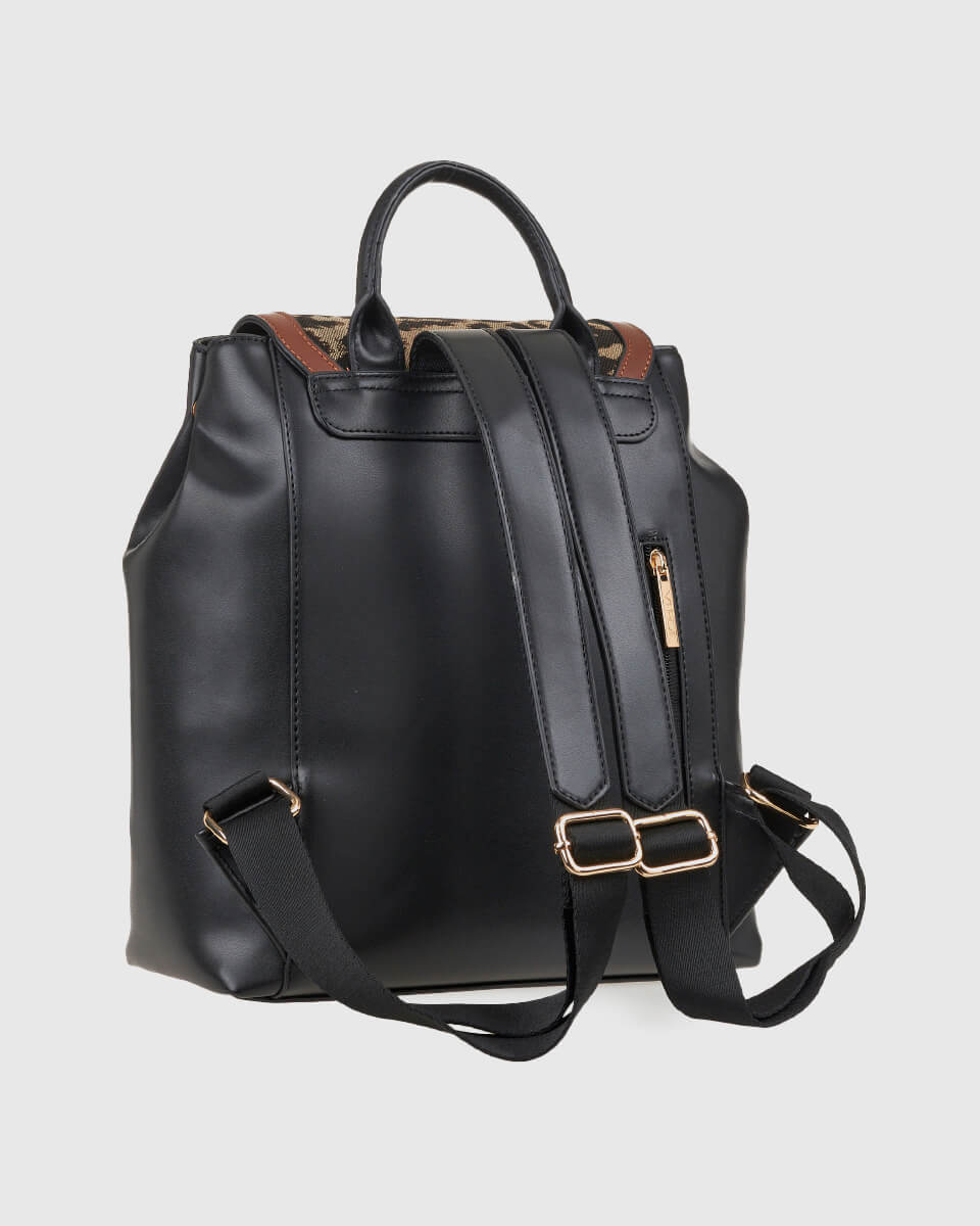 VERDE ΓΥΝΑΙΚΕΙΟ ΣΑΚΙΔΙΟ ΠΛΑΤΗΣ 16-0008311  ANIMAL PRINT ΚΑΦΕ