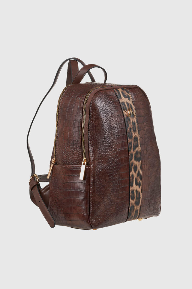 VERDE ΓΥΝΑΙΚΕΙΟ ΣΑΚΙΔΙΟ ΠΛΑΤΗΣ 16-0008317 ANIMAL PRINT ΚΑΦΕ