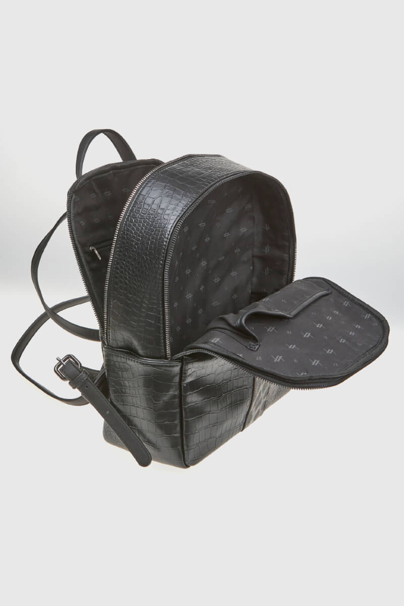 VERDE ΓΥΝΑΙΚΕΙΟ ΣΑΚΙΔΙΟ ΠΛΑΤΗΣ 16-0008317 ANIMAL PRINT ΜΑΥΡΟ