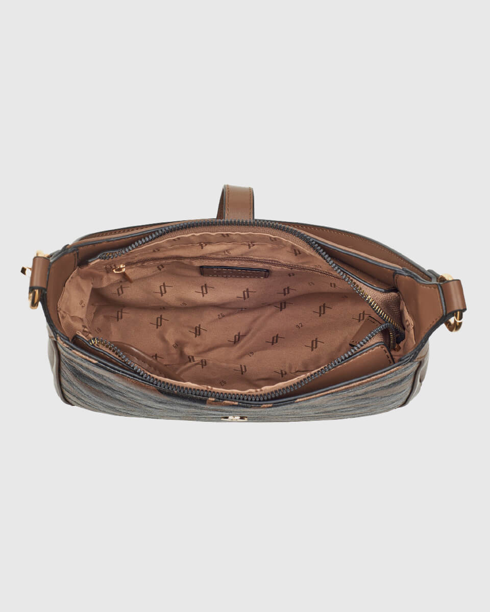 VERDE ΓΥΝΑΙΚΕΙΑ ΤΣΑΝΤΑ ΩΜΟΥ 16-0008325 ANIMAL PRINT ΚΑΦΕ