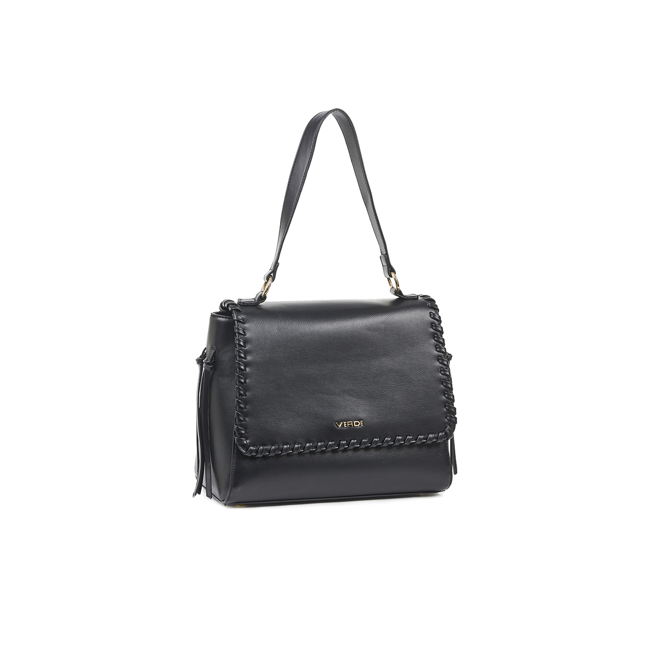 Verde Γυναικεία τσάντα ώμου 16-6302 Μαύρο