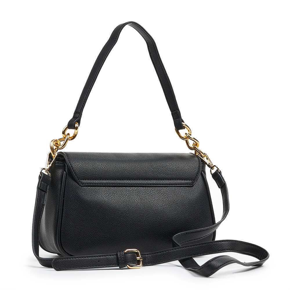 Verde Γυναικεία Τσάντα Ώμου 16-6697 Μαύρο