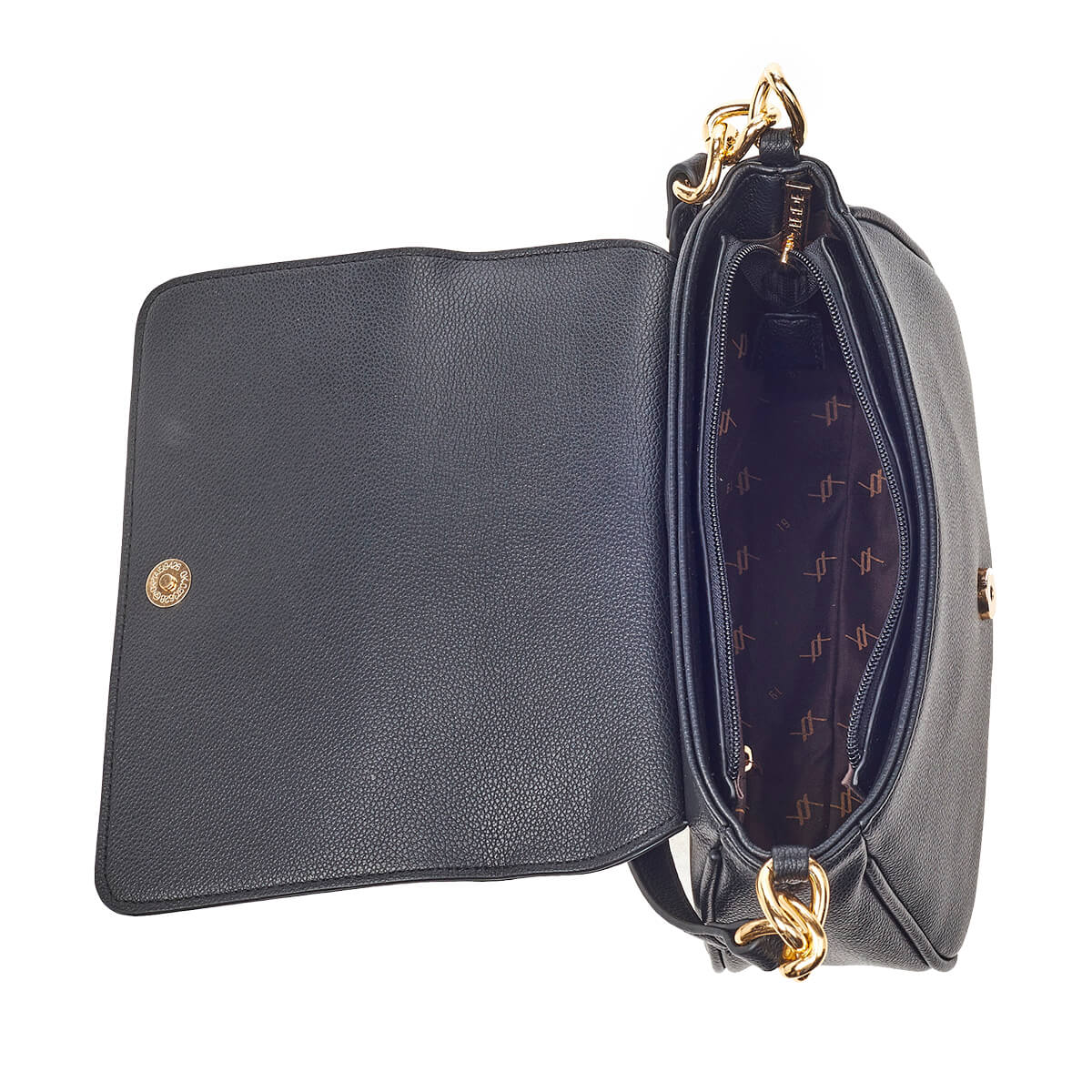 Verde Γυναικεία Τσάντα Ώμου 16-6697 Μαύρο