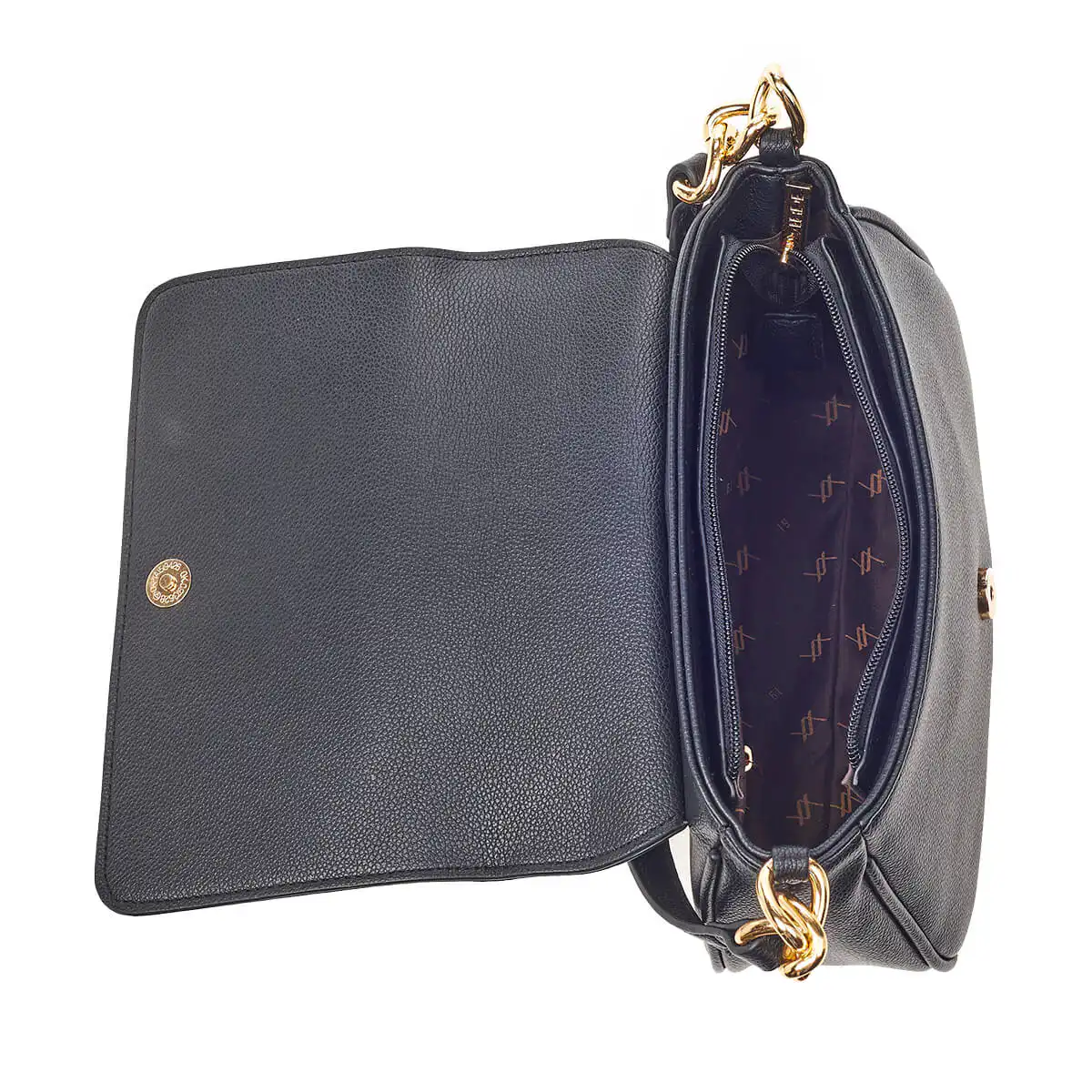 Verde Γυναικεία Τσάντα Ώμου 16-6697 Μαύρο