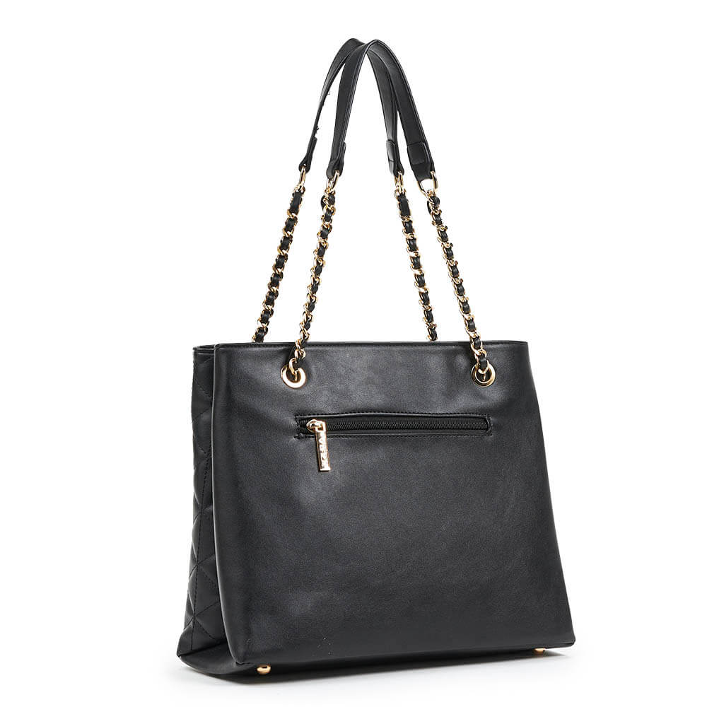 Verde Γυναικεία Τσάντα Ώμου 16-6704 Μαύρο