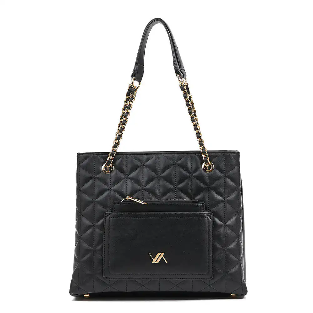 Verde Γυναικεία Τσάντα Ώμου 16-6704 Μαύρο