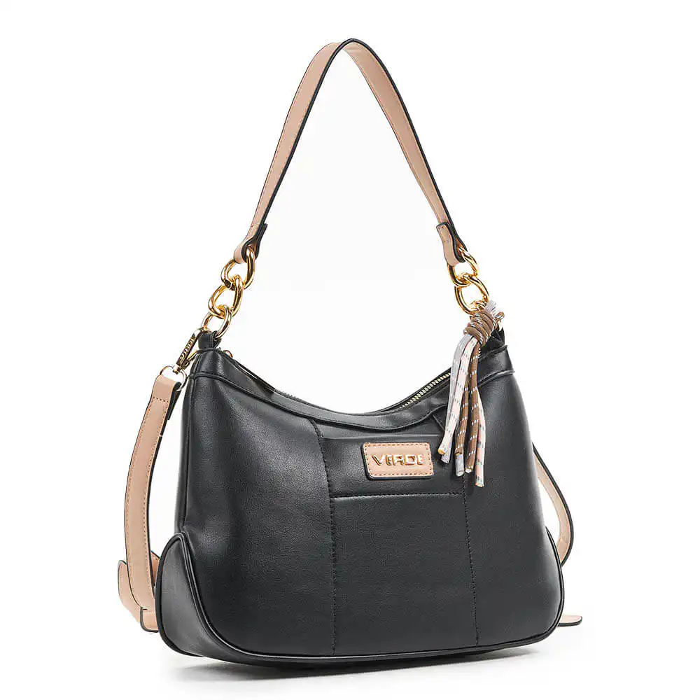 Verde Γυναικεία Τσάντα Ώμου 16-6711 Μαύρο