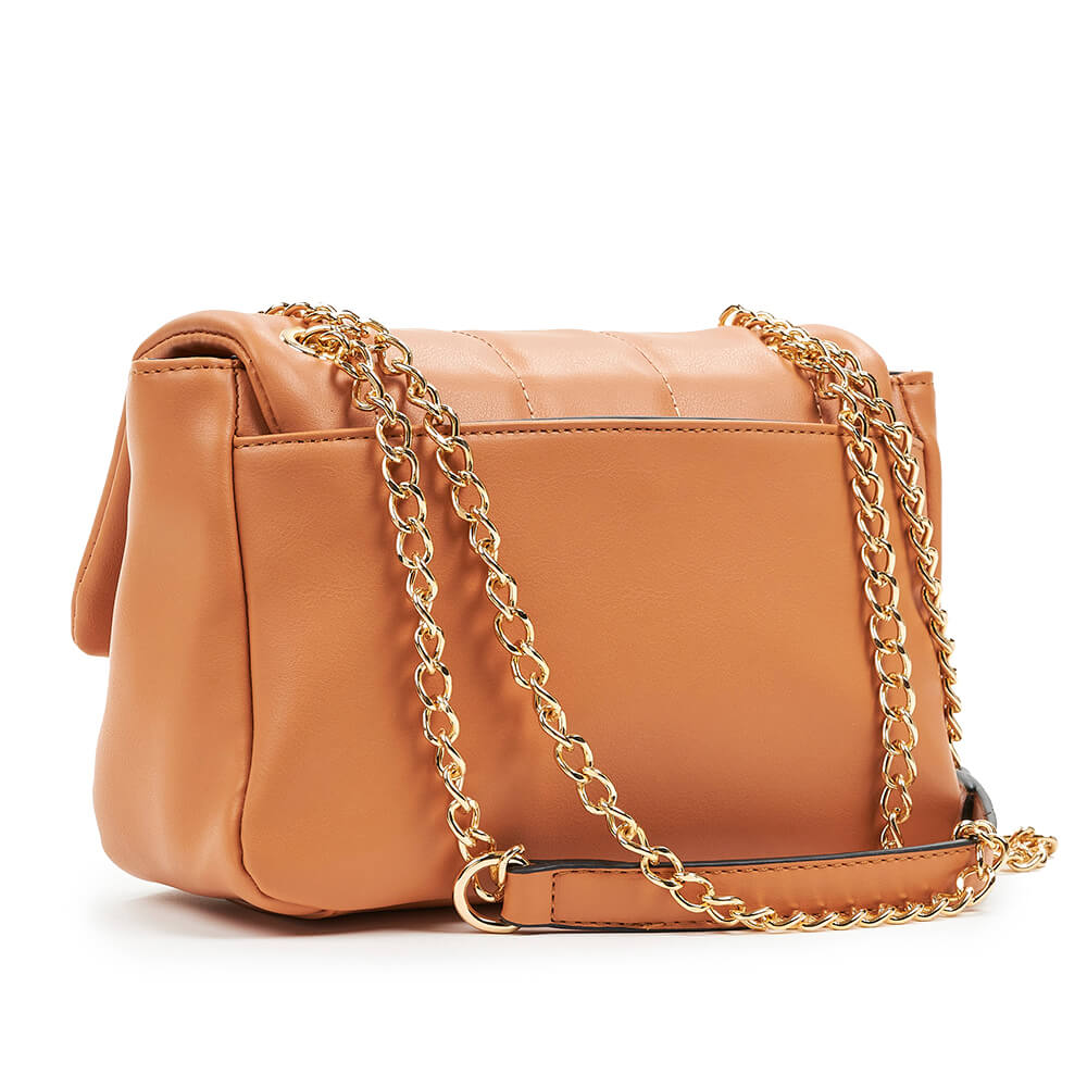 Verde Γυναικεία Τσάντα Ώμου 16-6718 Ροδακινί