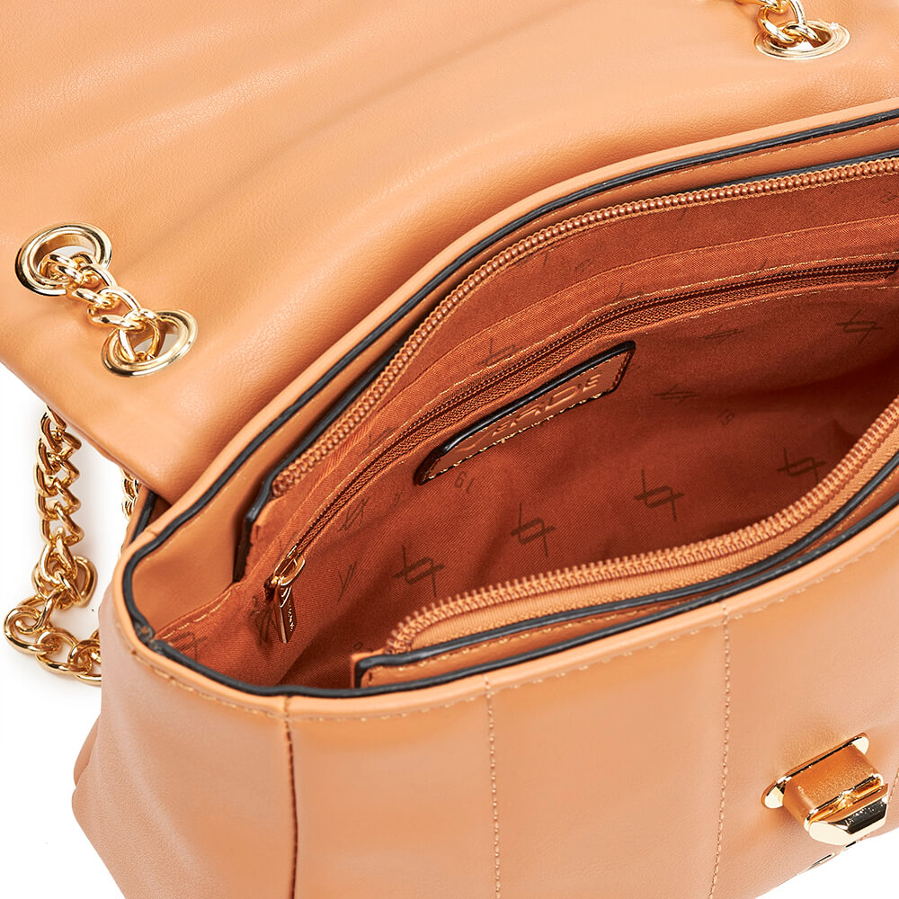 Verde Γυναικεία Τσάντα Ώμου 16-6718 Ροδακινί