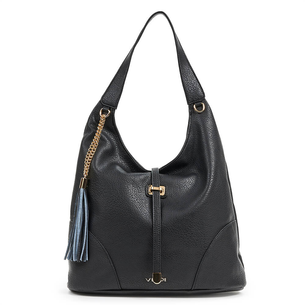 Verde Γυναικεία Τσάντα Ώμου 16-6720 Μαύρο