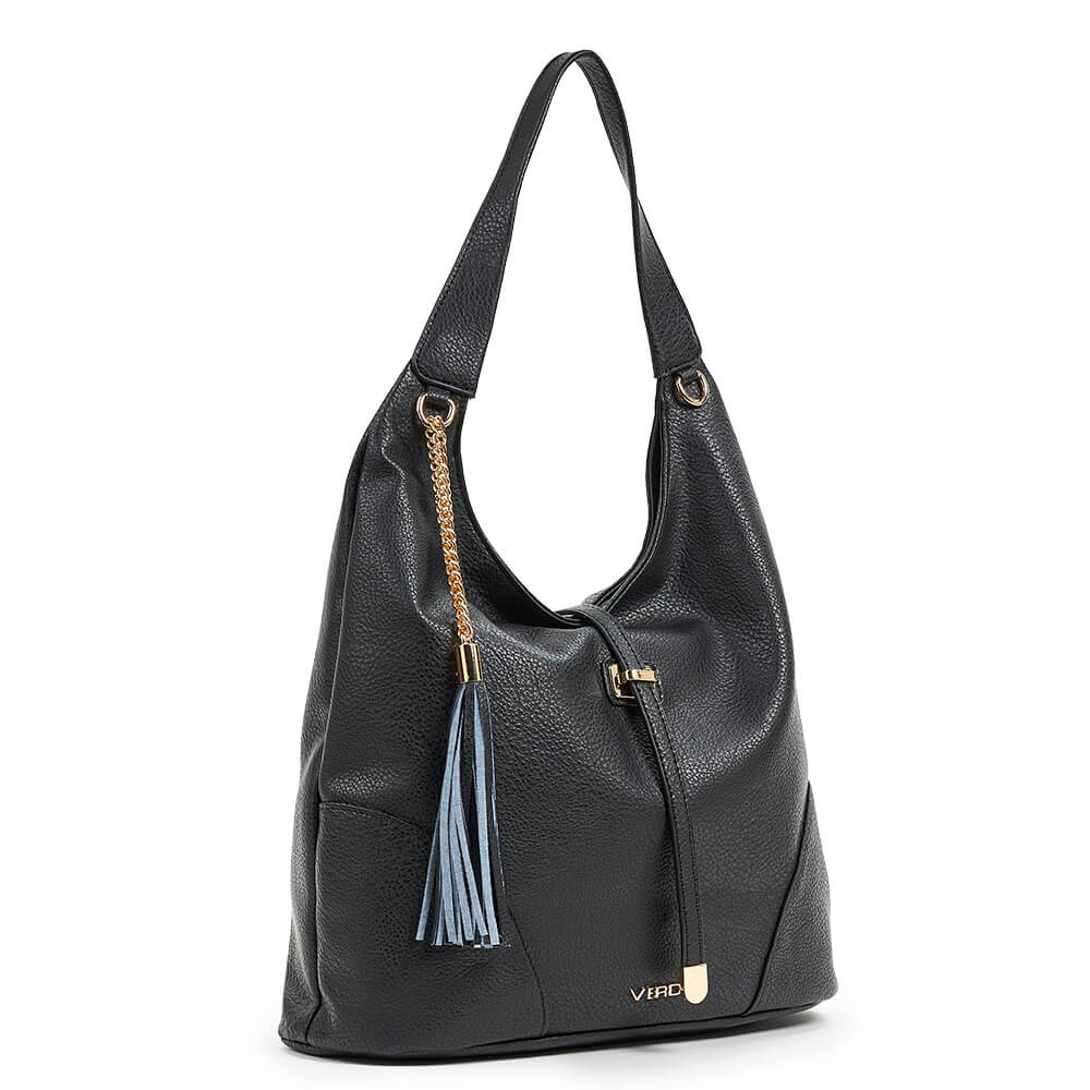 Verde Γυναικεία Τσάντα Ώμου 16-6720 Μαύρο