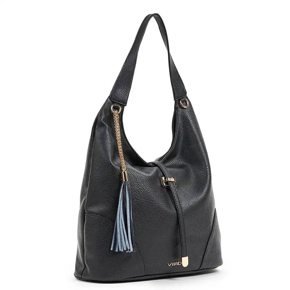 Verde Γυναικεία Τσάντα Ώμου 16-6720 Μαύρο