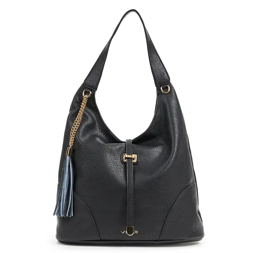 Verde Γυναικεία Τσάντα Ώμου 16-6720 Μαύρο