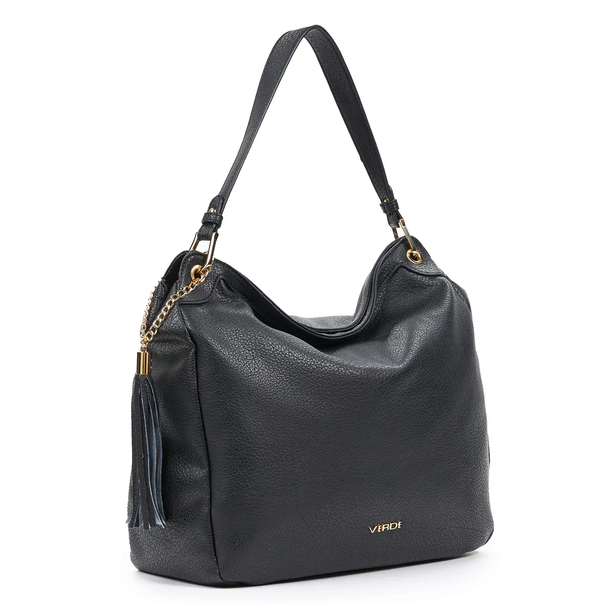 Verde Γυναικεία Τσάντα Ώμου 16-6721 Μαύρο