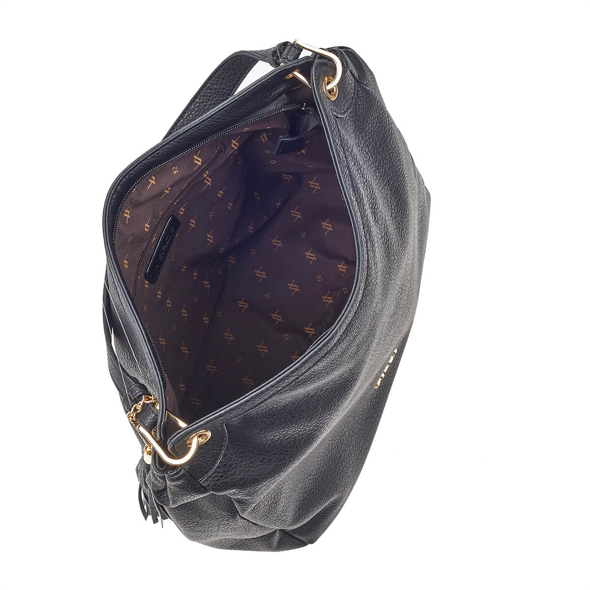 Verde Γυναικεία Τσάντα Ώμου 16-6721 Μαύρο