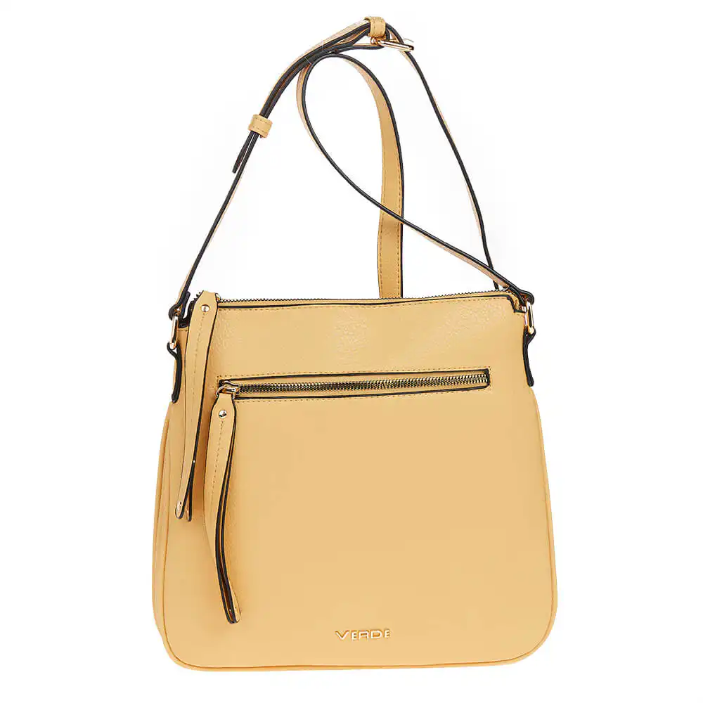 Verde Γυναικεία Τσάντα Χιαστί 16-6723 Μαύρο