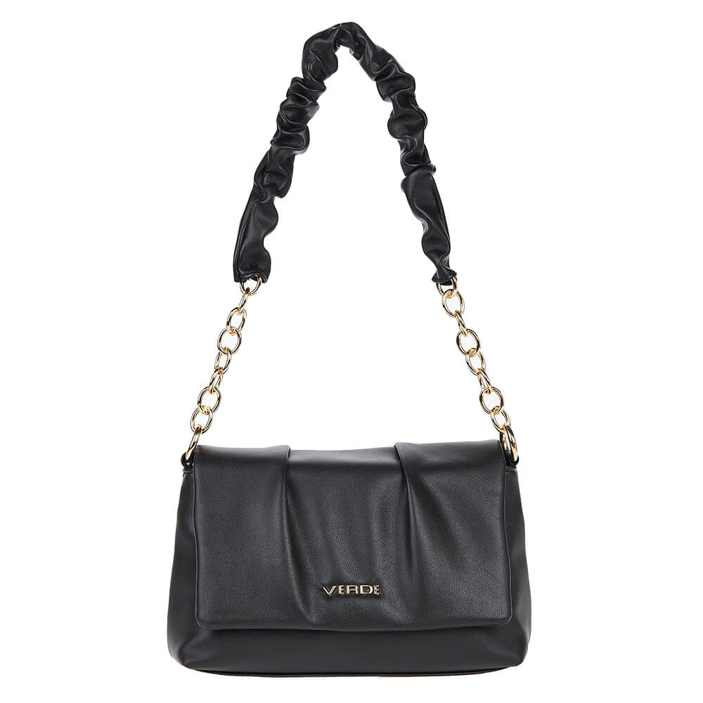 Verde Γυναικεία Τσάντα Ώμου 16-6741 Μαύρο