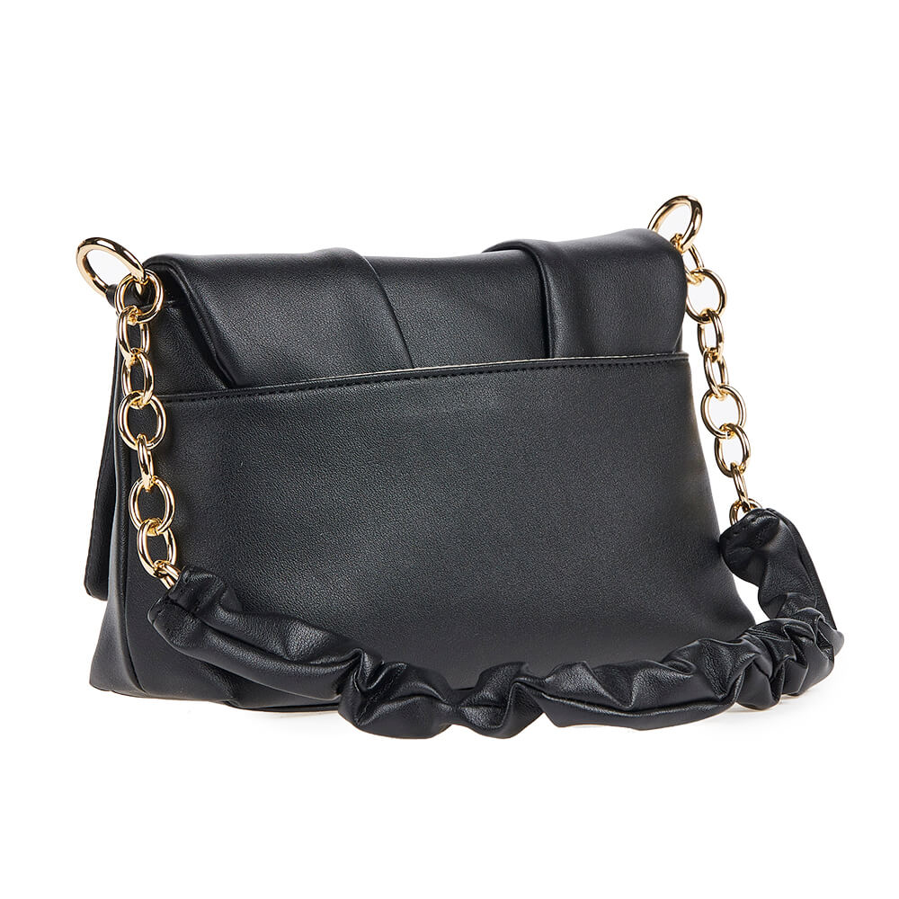 Verde Γυναικεία Τσάντα Ώμου 16-6741 Μαύρο