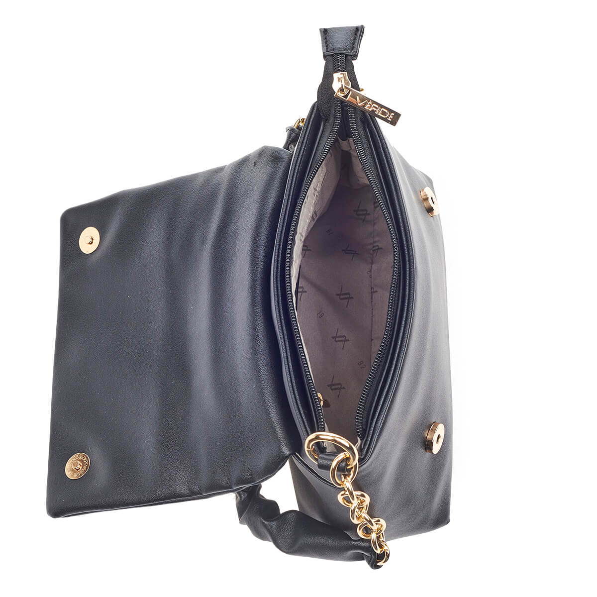 Verde Γυναικεία Τσάντα Ώμου 16-6741 Μαύρο