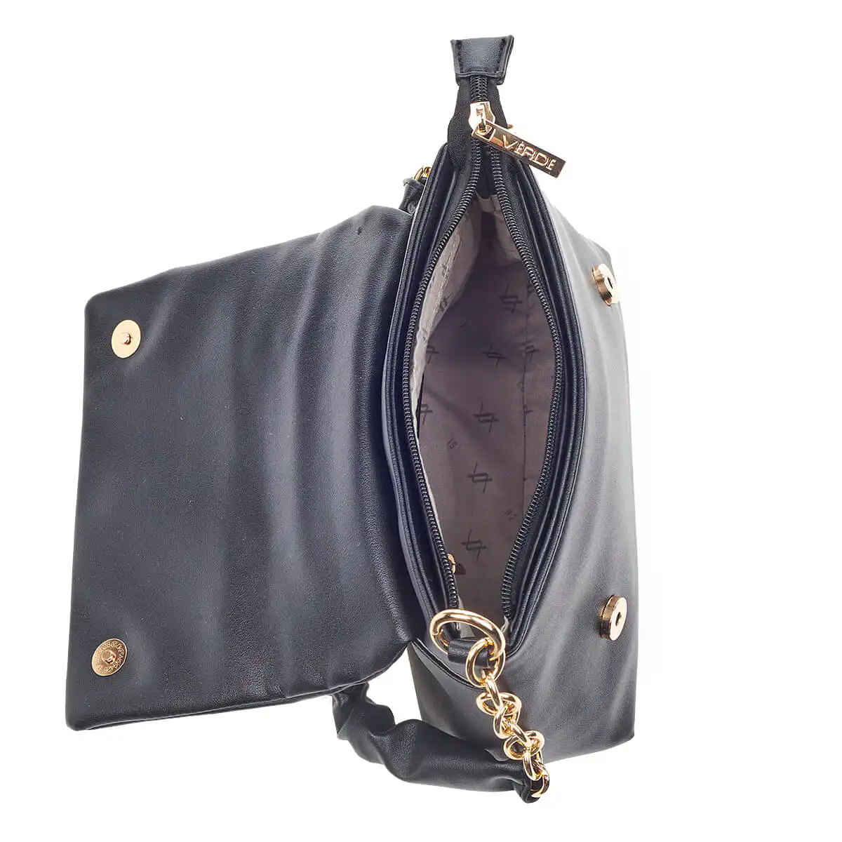 Verde Γυναικεία Τσάντα Ώμου 16-6741 Μαύρο