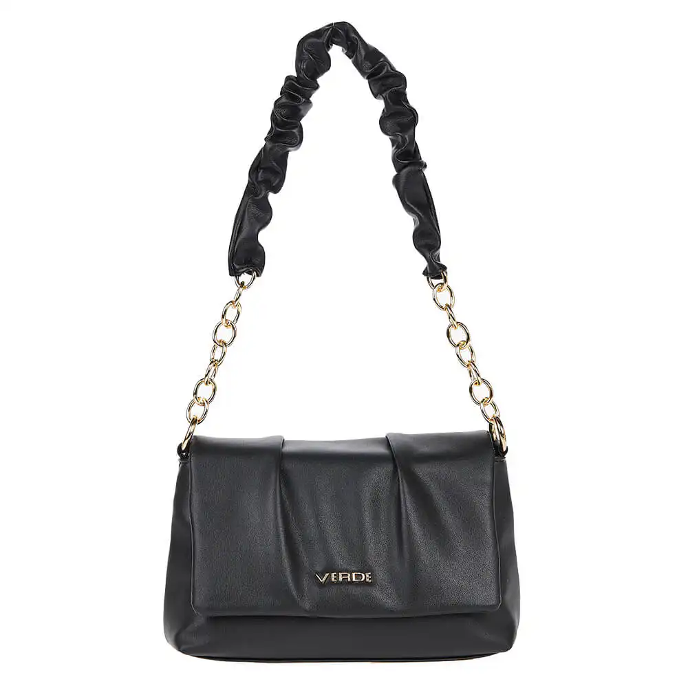 Verde Γυναικεία Τσάντα Ώμου 16-6741 Μαύρο