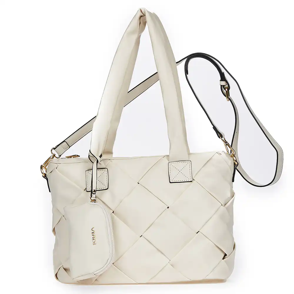 Verde Γυναικεία Τσάντα Ώμου 16-6744 Άσπρο