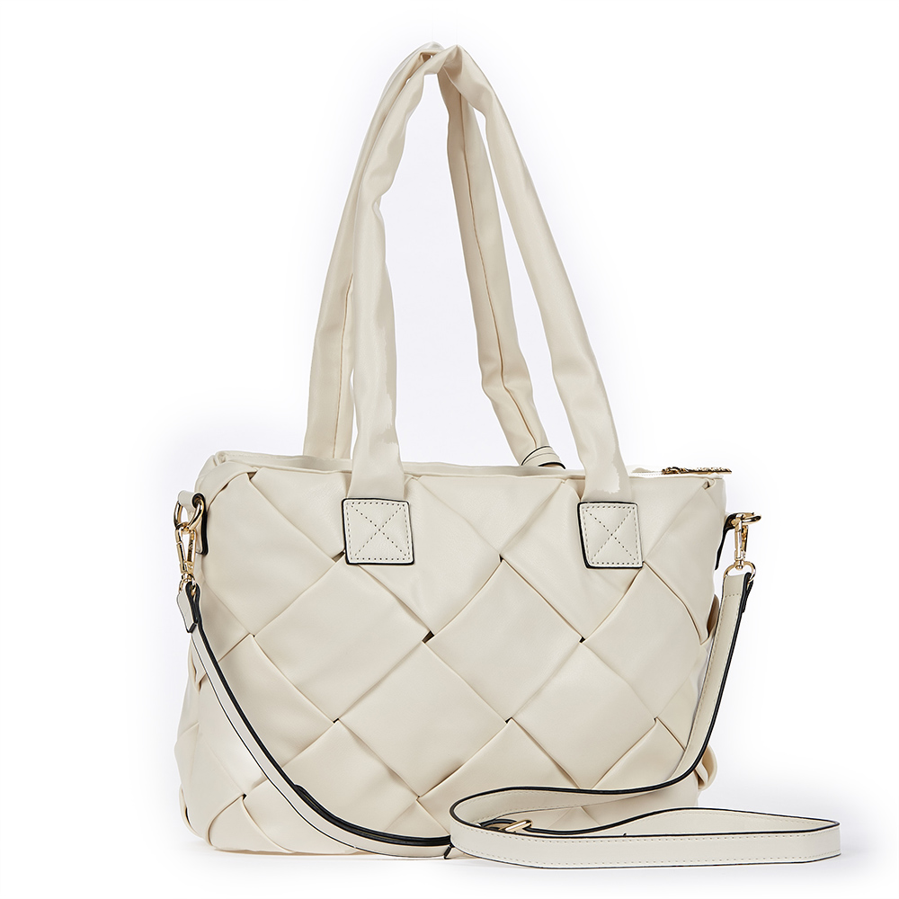 Verde Γυναικεία Τσάντα Ώμου 16-6744 Άσπρο