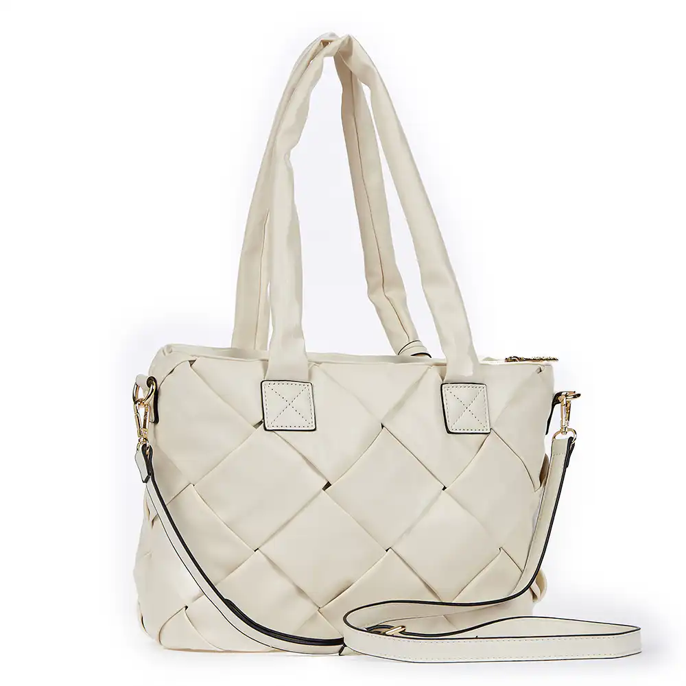 Verde Γυναικεία Τσάντα Ώμου 16-6744 Άσπρο