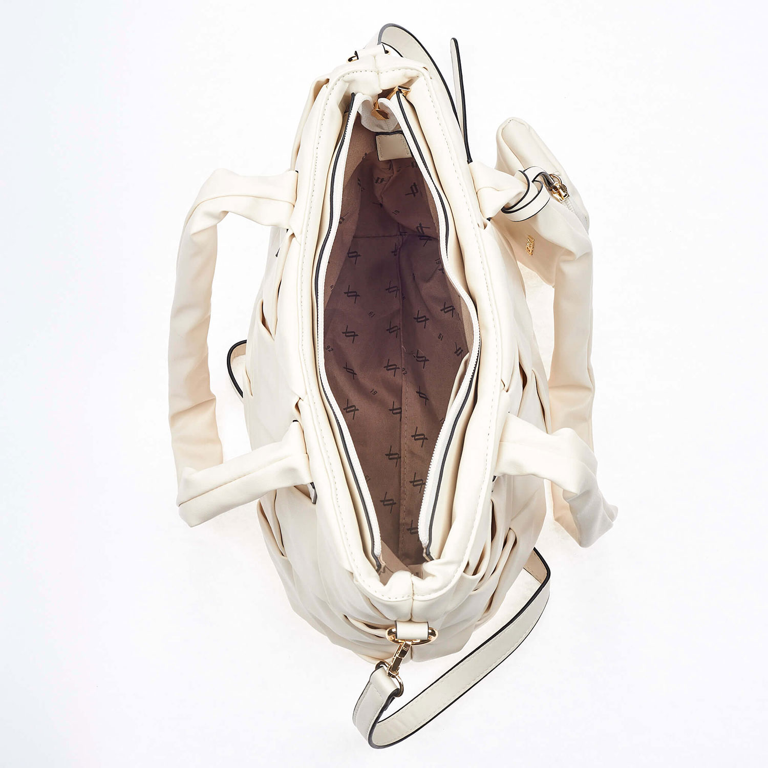 Verde Γυναικεία Τσάντα Ώμου 16-6744 Άσπρο