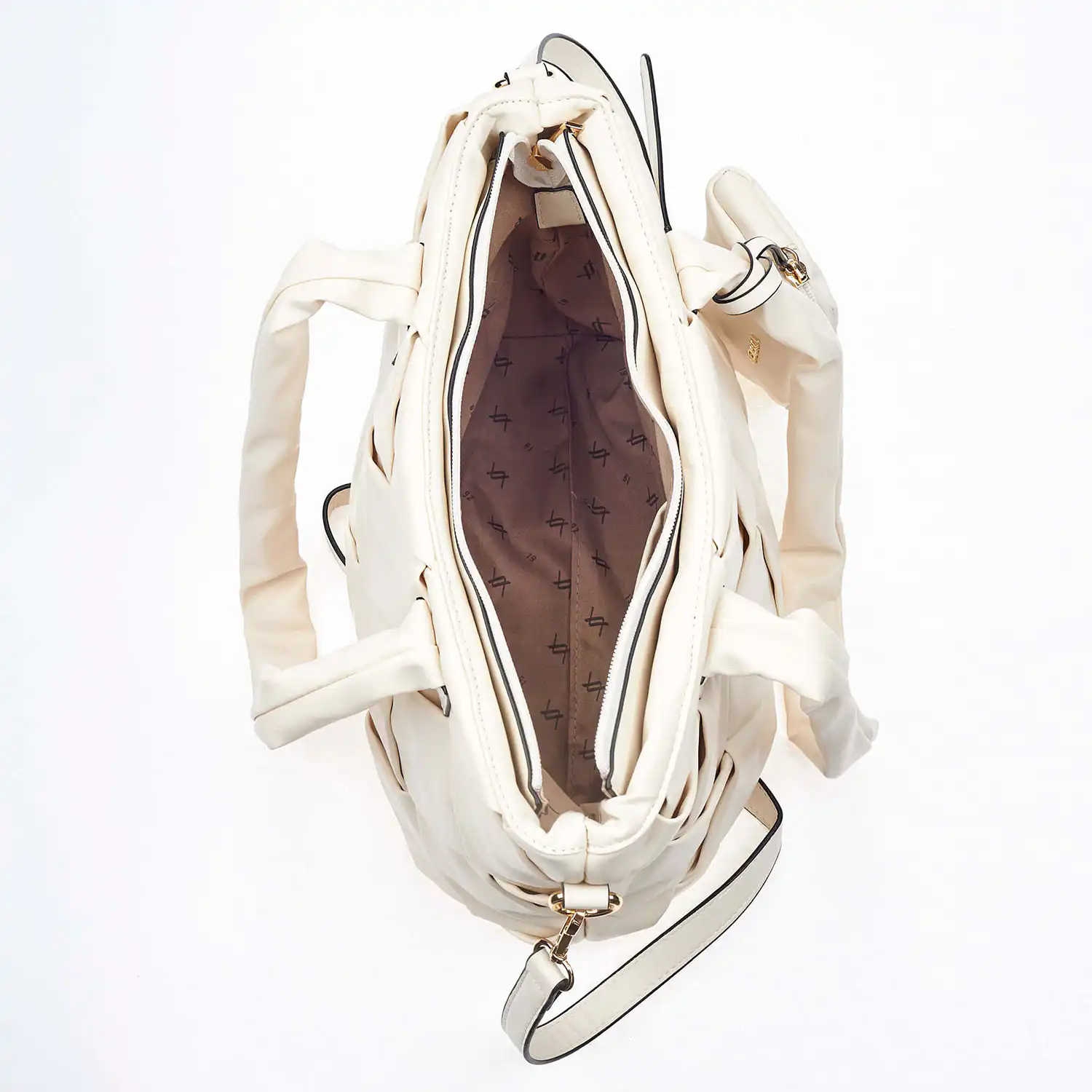 Verde Γυναικεία Τσάντα Ώμου 16-6744 Άσπρο