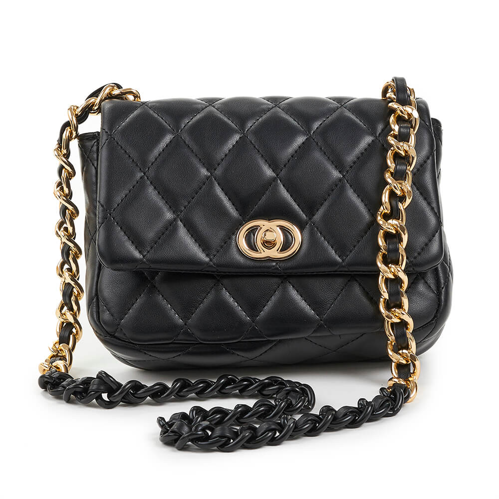 Verde Γυναικεία Τσάντα Ώμου 16-6747 Μαύρο