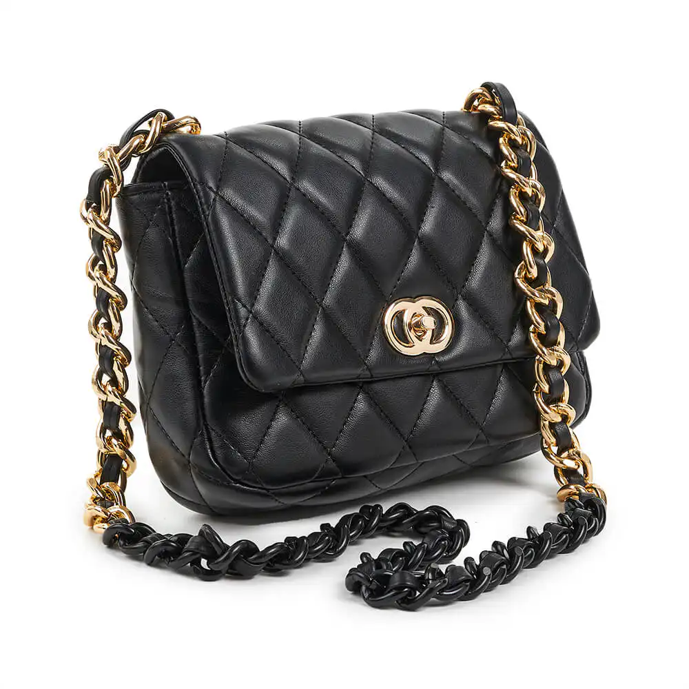 Verde Γυναικεία Τσάντα Ώμου 16-6747 Μαύρο