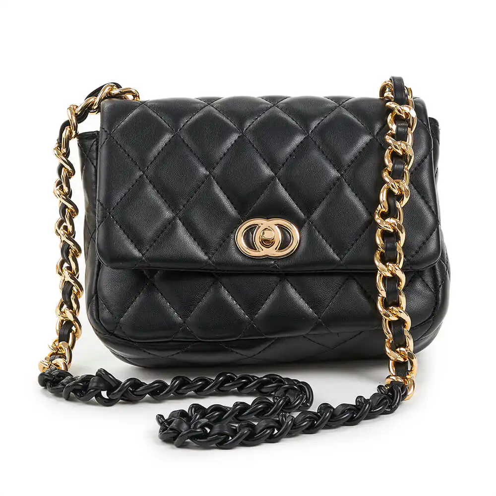 Verde Γυναικεία Τσάντα Ώμου 16-6747 Μαύρο