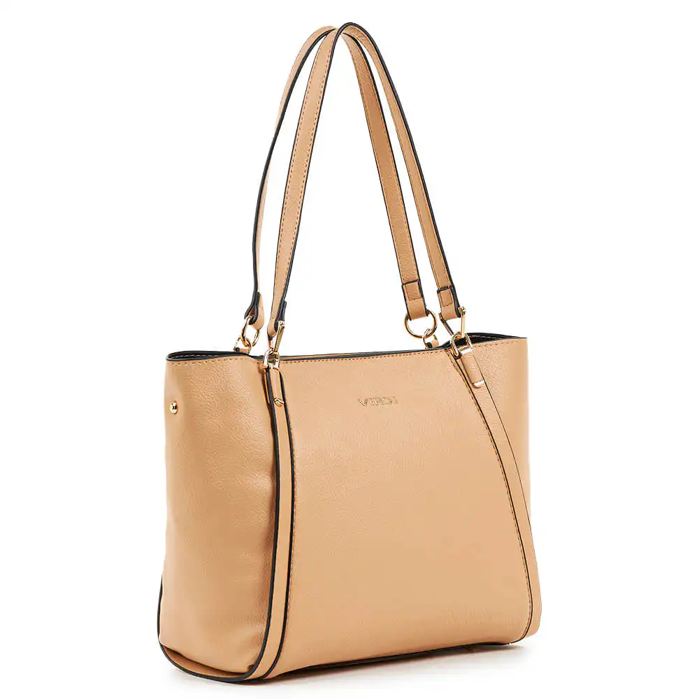 Verde Γυναικεία Τσάντα Ώμου 16-6749 Μπέζ