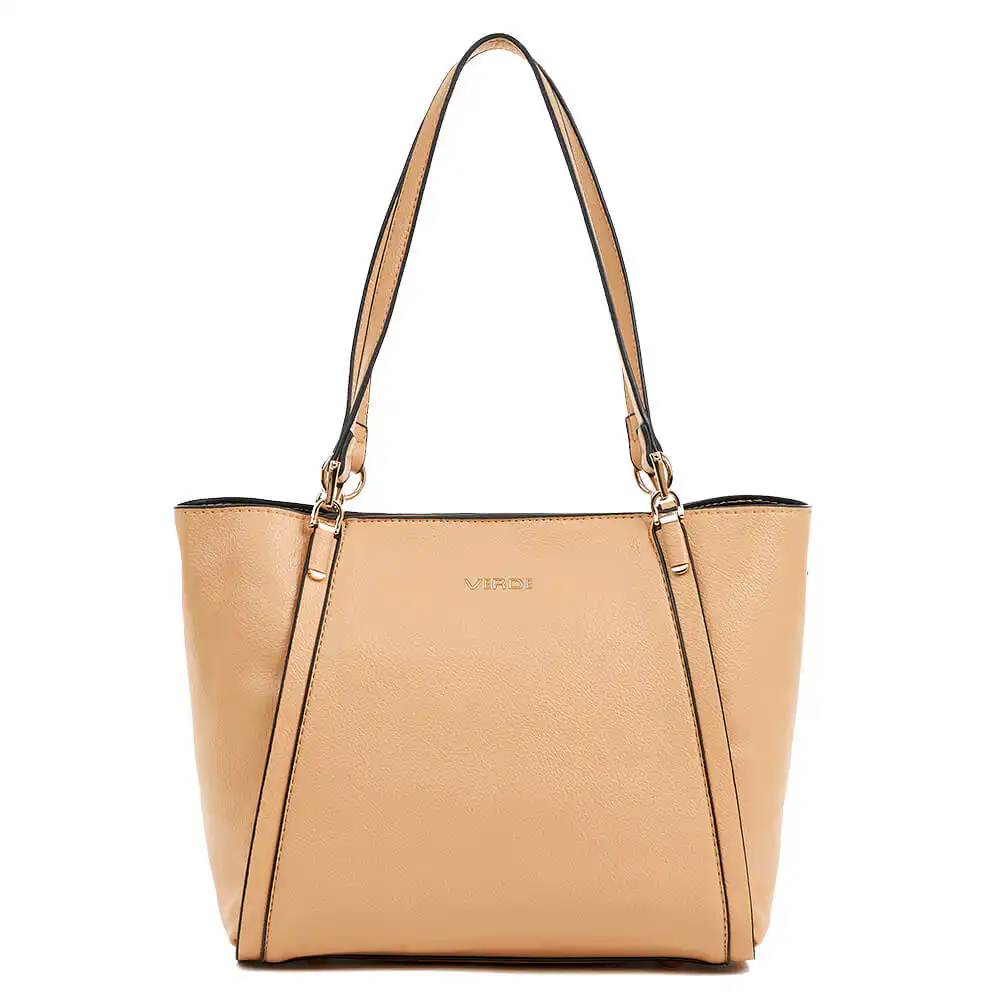 Verde Γυναικεία Τσάντα Ώμου 16-6749 Μπέζ