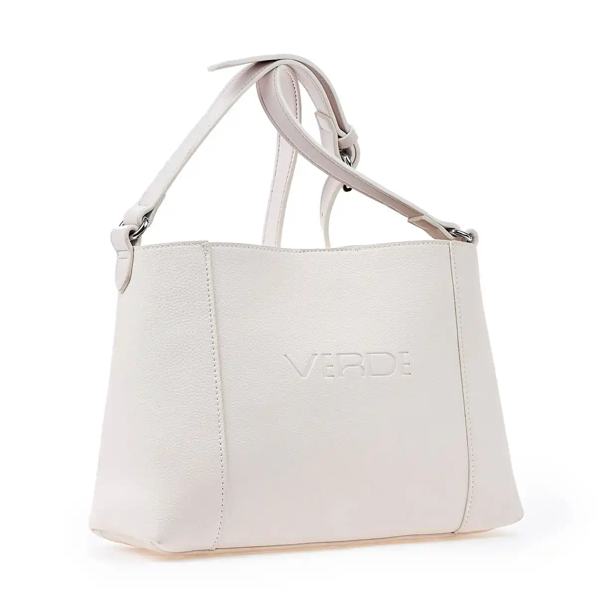 Verde Γυναικεία Τσάντα Χιαστί 16-6752 Εκρού