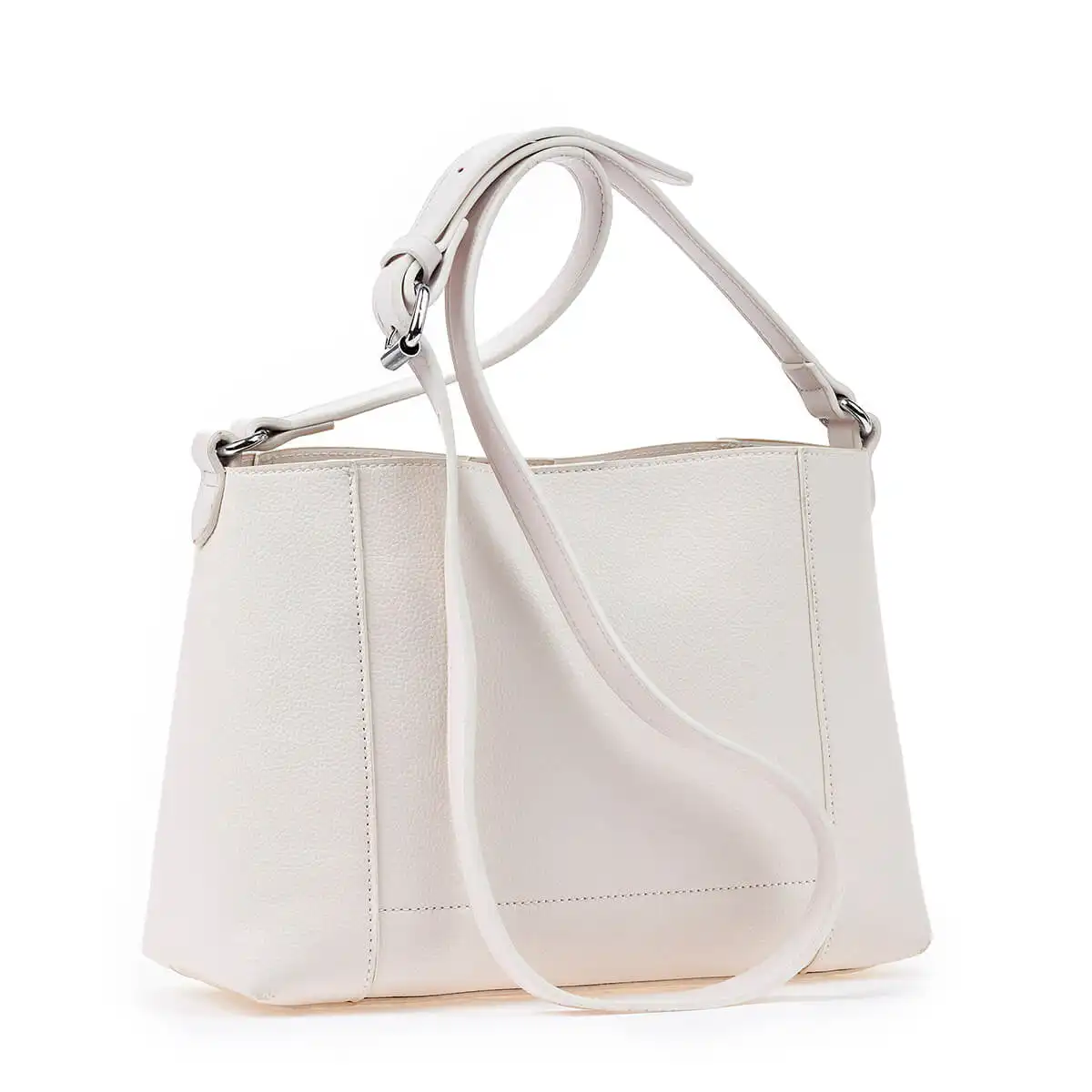 Verde Γυναικεία Τσάντα Χιαστί 16-6752 Εκρού