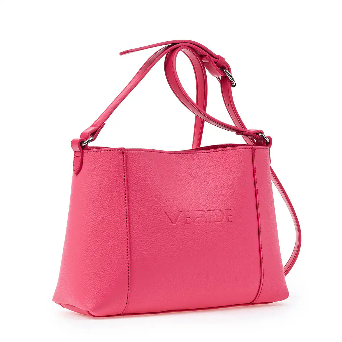 Verde Γυναικεία Τσάντα Χιαστί 16-6752 Φούξια