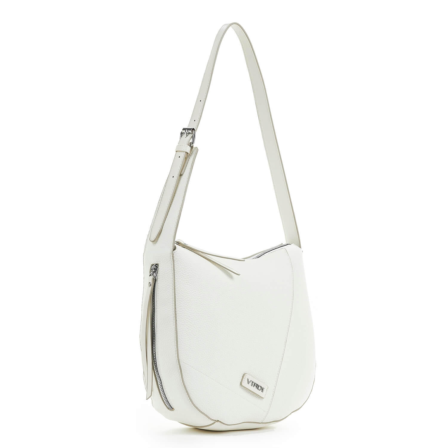 Verde Γυναικεία Τσάντα Ώμου 16-6769 Άσπρο