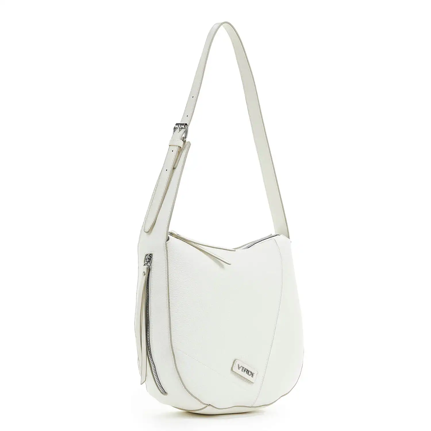 Verde Γυναικεία Τσάντα Ώμου 16-6769 Άσπρο