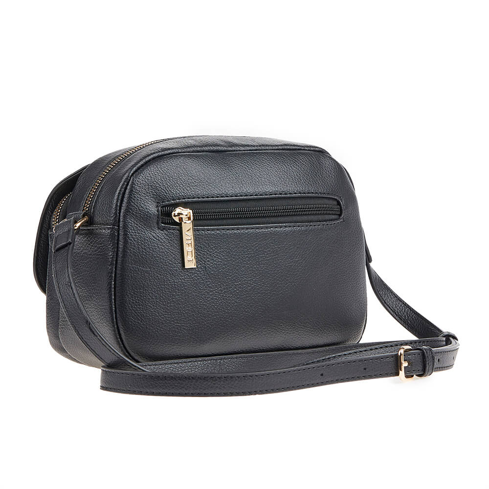 Verde Γυναικεία Τσάντα Χιαστί 16-6780 Μαύρο