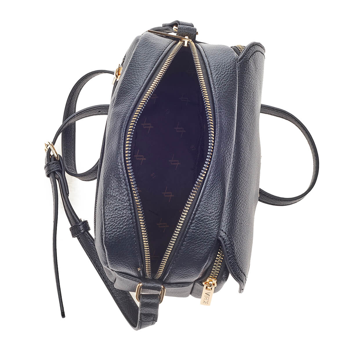 Verde Γυναικεία Τσάντα Χιαστί 16-6780 Μαύρο