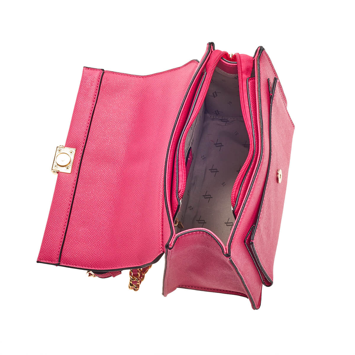 Verde Γυναικεία Τσάντα Ώμου 16-6782 Φούξια