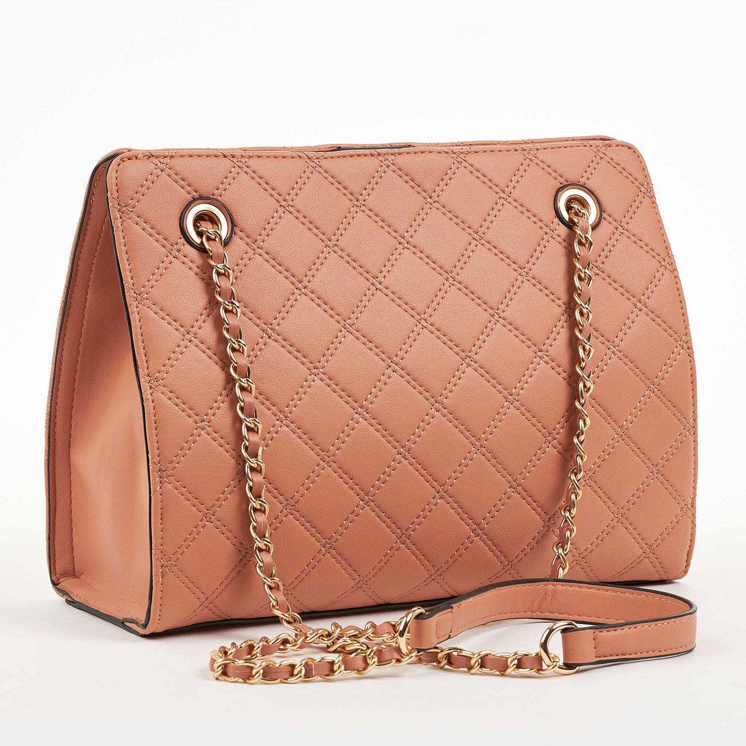 Verde Γυναικεία Τσάντα Ώμου 16-6820 Ροδακινί